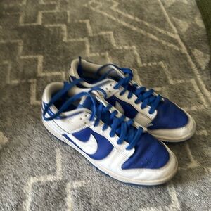 Nike Dunks Inverse Blue and White
